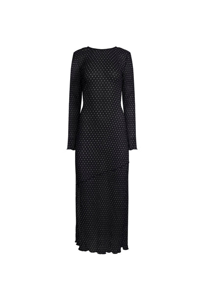 Lioness Fashion Outlet | HAVEN MAXI DRESS - NOIR POLKA
