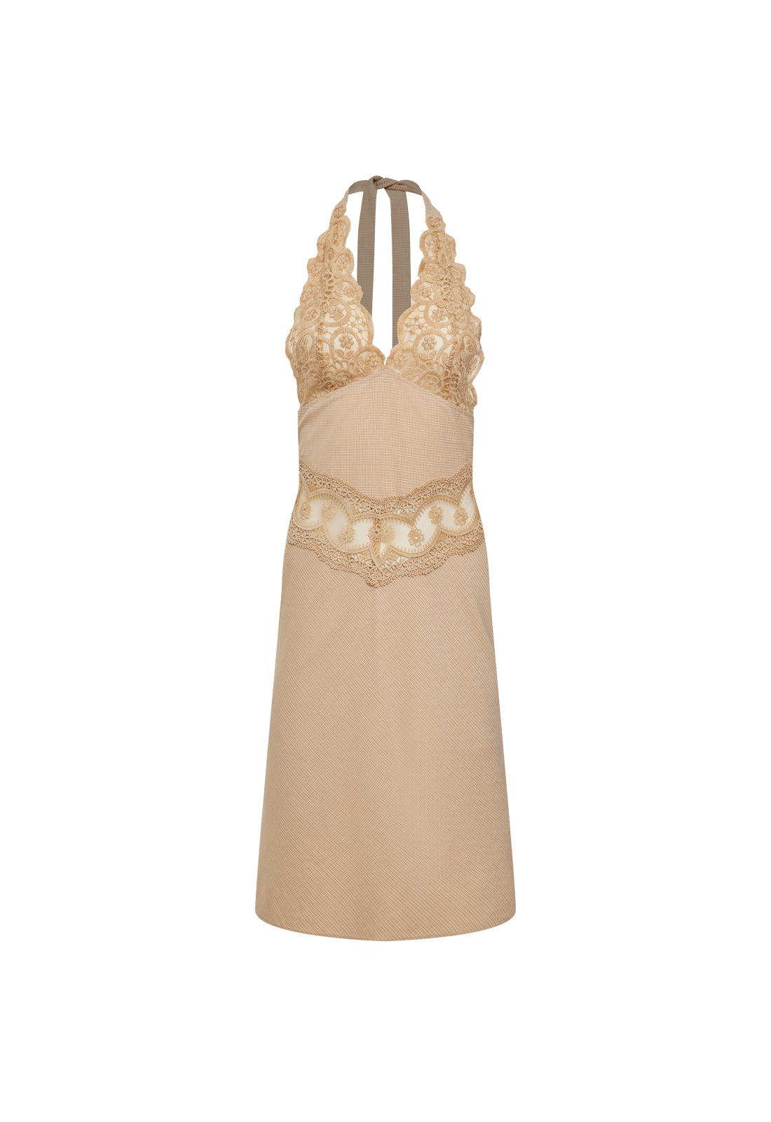 Lioness Fashion Online Shop | SOLANA MIDI DRESS - BEIGE PLAID