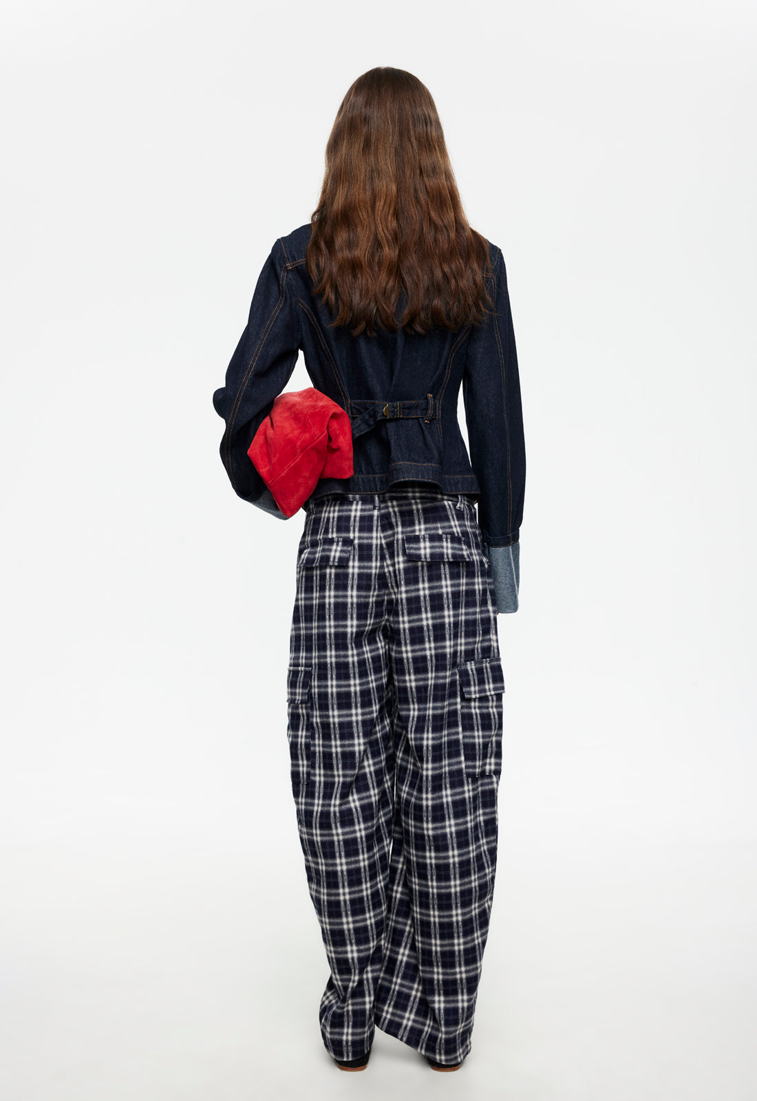 Lioness Fashion US | Nova Pant - Navy Plaid