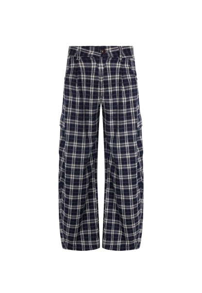 Lioness Fashion US | Nova Pant - Navy Plaid