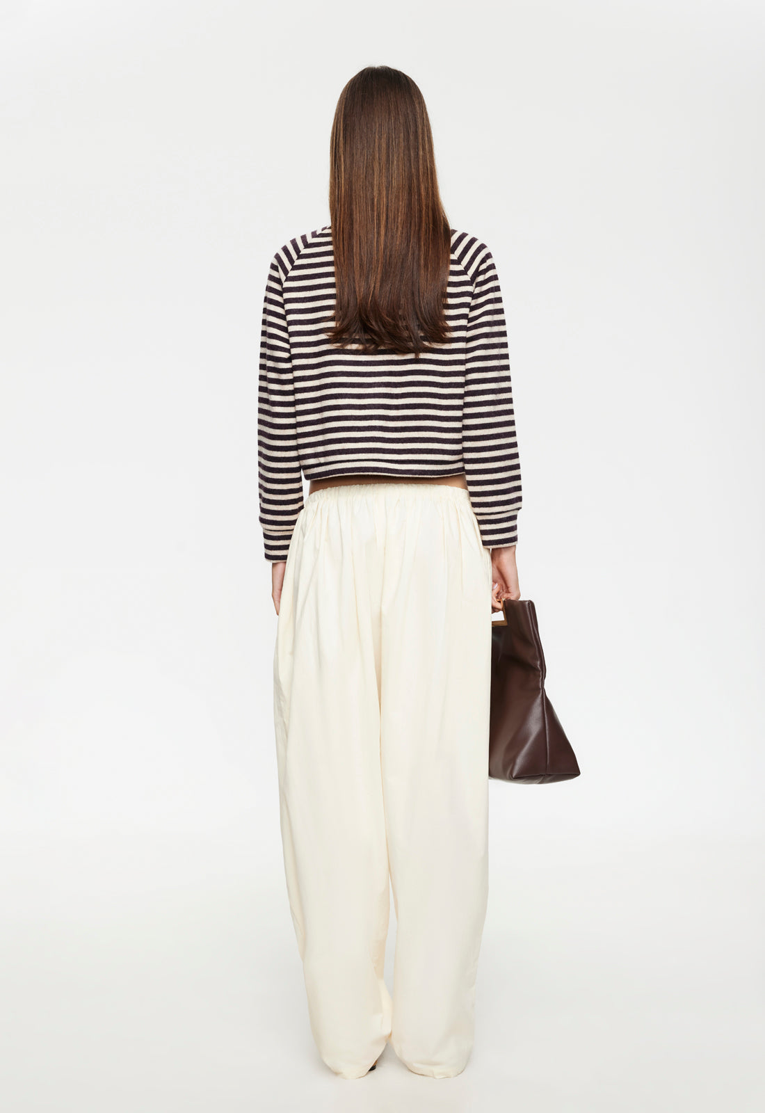 Lioness Fashion Online | Bloom Knit jacket - Beige Chocolate Stripe