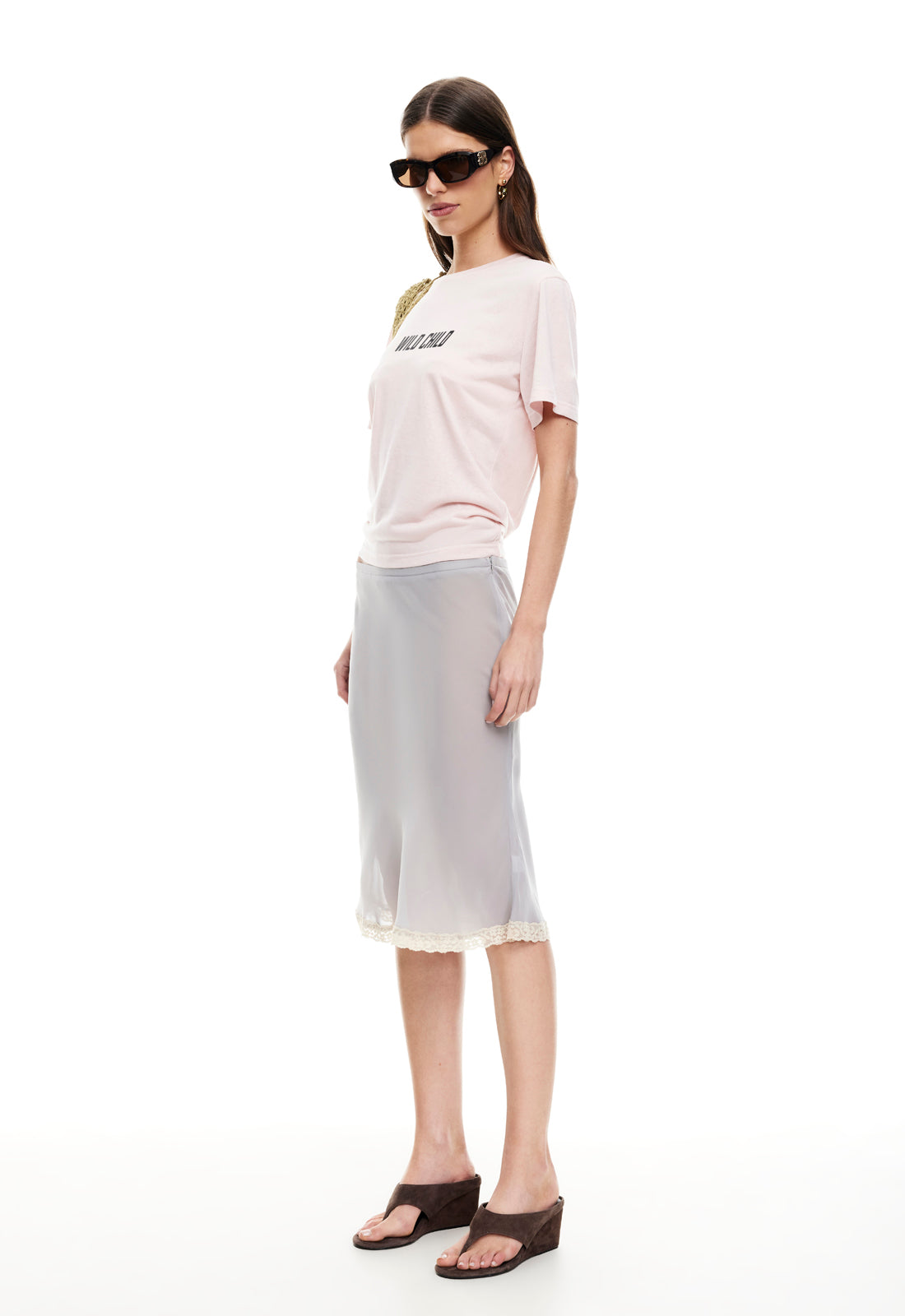 Lioness Fashion US | SHORELINE MIDI SKIRT - ASH