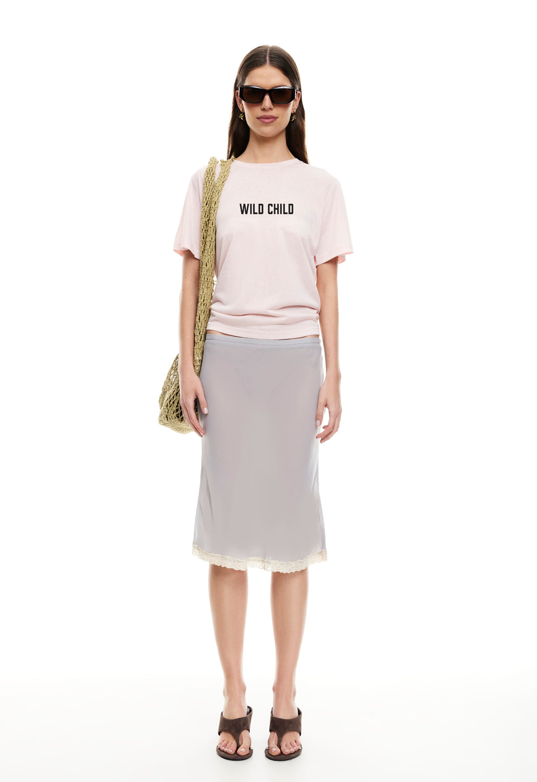 Lioness Fashion US | SHORELINE MIDI SKIRT - ASH