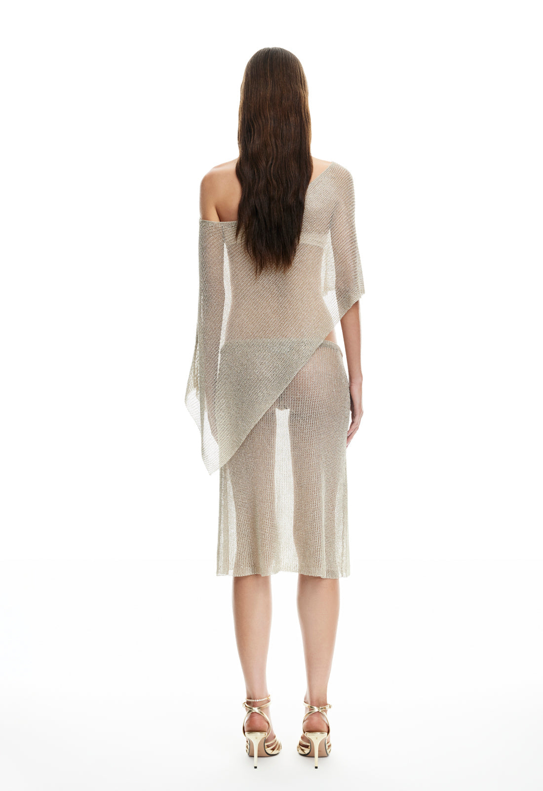 Lioness Fashion Store | LUMINOUS MIDI SKIRT - TOPAZ