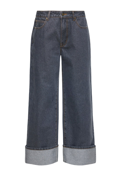 Lioness Fashion For Sale | Top Model Cuffed Jean - Charcoal