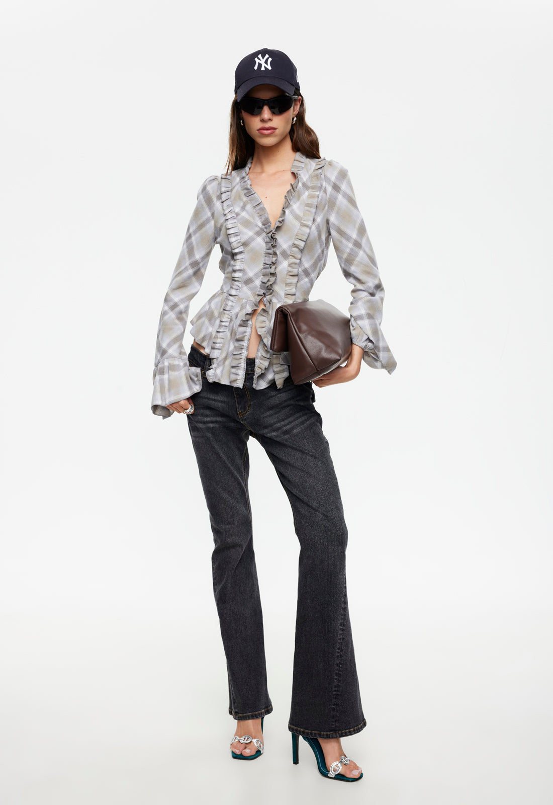 Lioness Fashion Near Me | Odette Long Sleeve - Ash Plaid