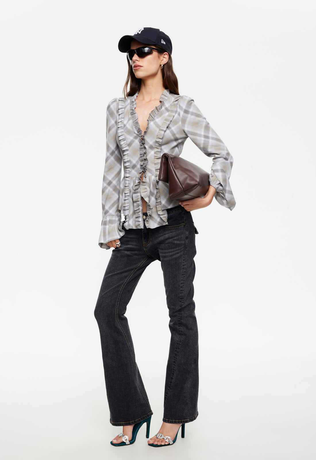 Lioness Fashion Near Me | Odette Long Sleeve - Ash Plaid