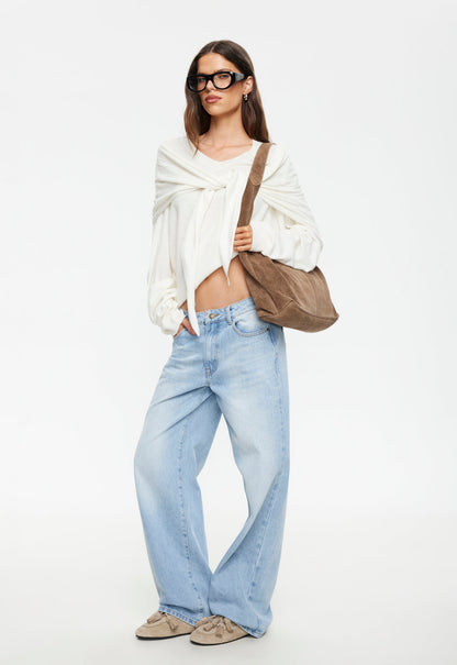 Lioness Fashion Online | Olsen V Knit - Porcelain