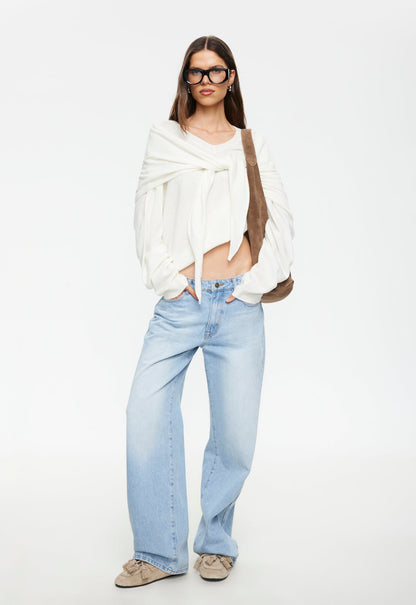 Lioness Fashion Online | Olsen V Knit - Porcelain