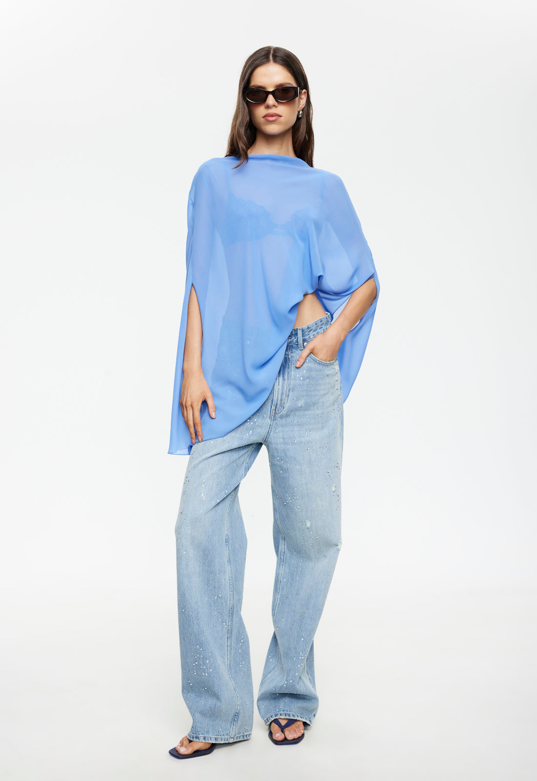 Lioness Fashion Store | Aura Poncho - Persian Jewel