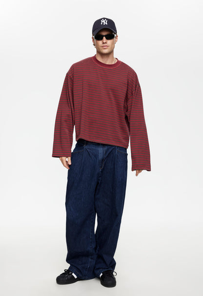 Lioness Fashion Outlets | BLOOM LONG SLEEVE - CHOCOLATE WINE STRIPE
