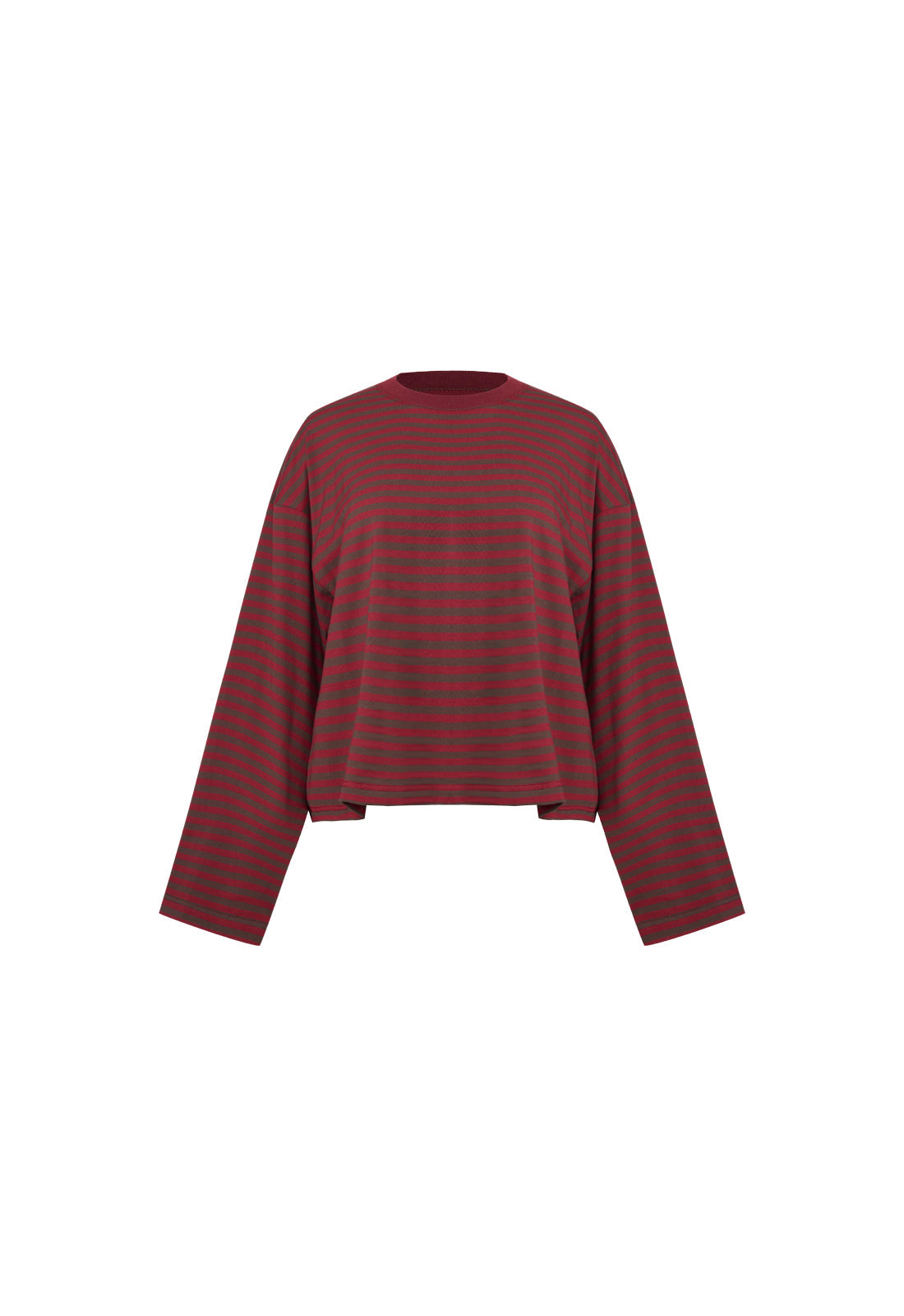 Lioness Fashion Outlets | BLOOM LONG SLEEVE - CHOCOLATE WINE STRIPE