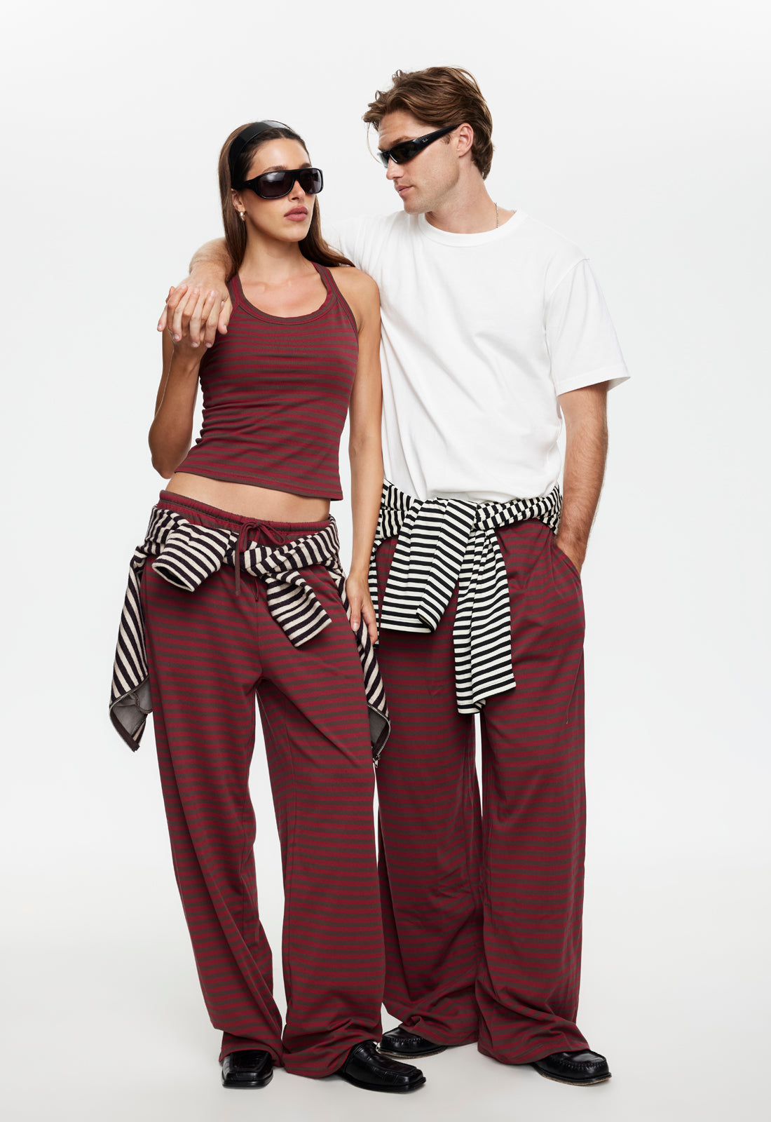 Lioness Fashion US | Bloom Pant - Chocolate Wine Stripe