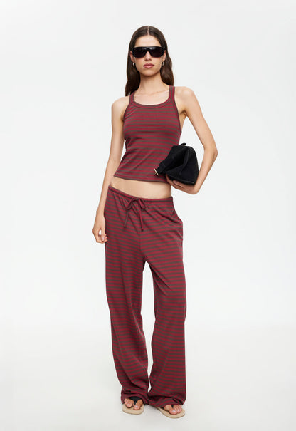 Lioness Fashion Store | Lucky Cami - Chocolate Wine Stripe