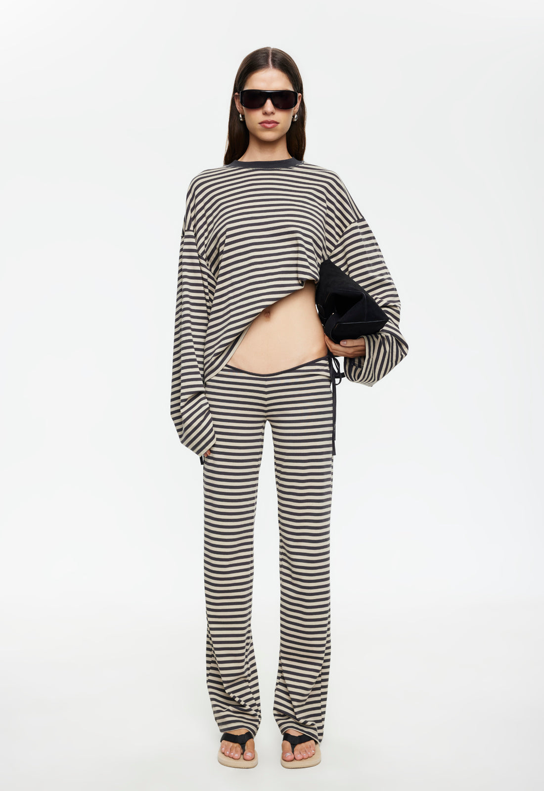 Lioness Fashion Sale | Bloom Tie Pant - Slate Stripe
