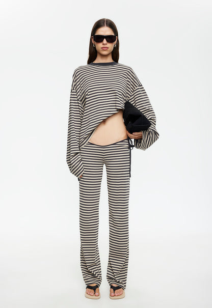 Lioness Fashion Sale | Bloom Tie Pant - Slate Stripe