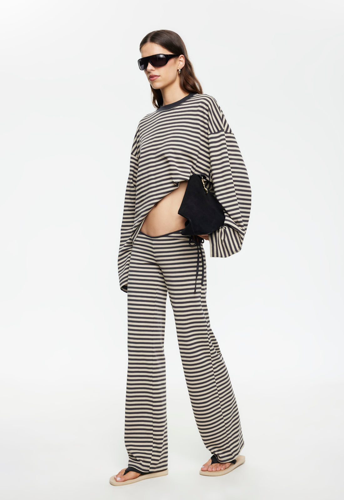 Lioness Fashion Sale | Bloom Tie Pant - Slate Stripe