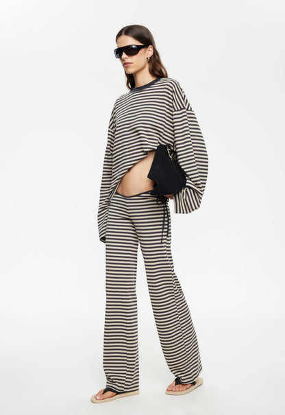 Lioness Fashion Sale | Bloom Tie Pant - Slate Stripe