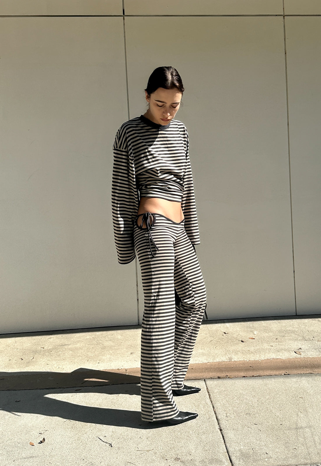 Lioness Fashion Sale | Bloom Tie Pant - Slate Stripe