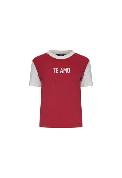 Lioness Fashion US | TE AMO TEE - CRIMSON