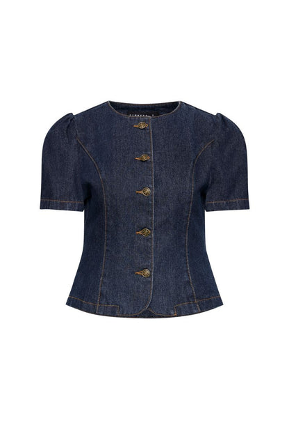 Lioness Fashion Store | FEMME BLOUSE - DARK DENIM