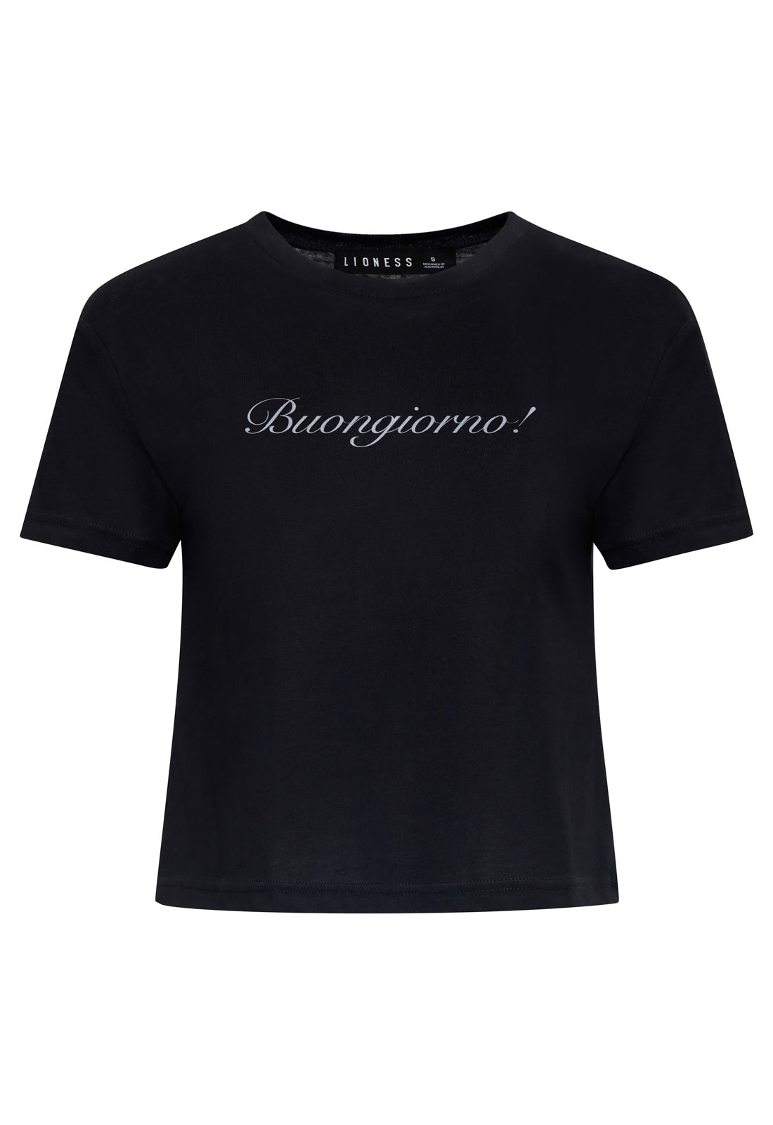 Lioness Fashion Near Me | BUONGIORNO BABY TEE - NOIR