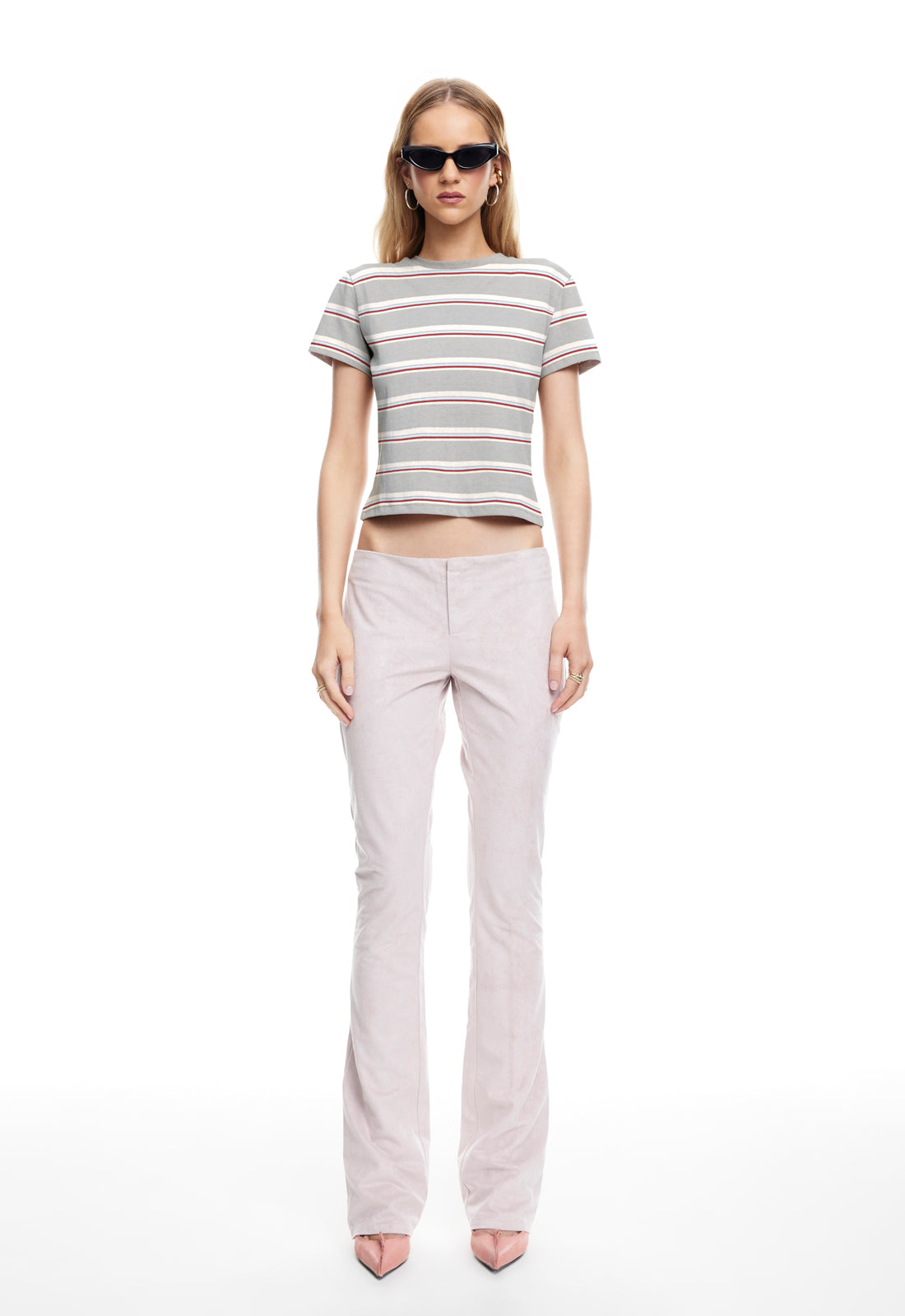 Lioness Fashion Store | LOFT STRIPE TEE - ASH