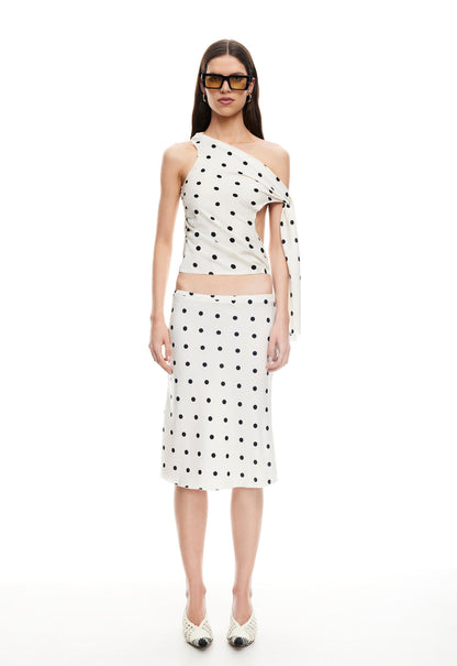Lioness Fashion Online | REVIVAL CAMI - CREAM POLKA