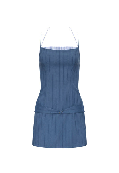 Lioness Fashion Online | GLACÉ MINI DRESS - NAVY STRIPE