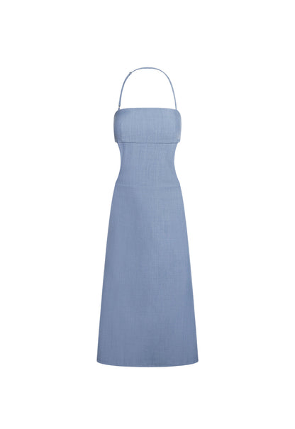 Lioness Fashion Outlet | MOONLIT MIDI DRESS - SLATE BLUE