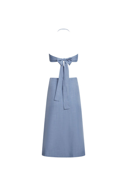 Lioness Fashion Outlet | MOONLIT MIDI DRESS - SLATE BLUE