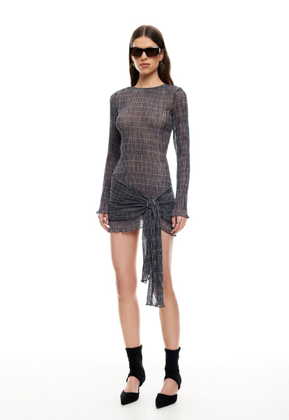 Lioness Fashion US | FORD MINI DRESS - NOIR PLAID