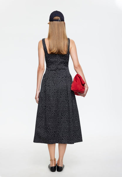 Lioness Fashion Store | LUNA ROSA MAXI DRESS - NOIR POLKA