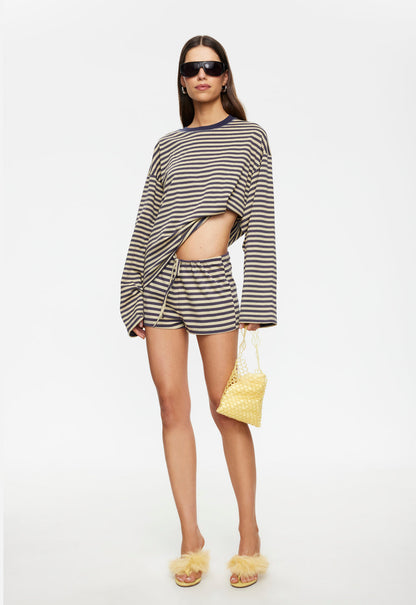 Lioness Fashion Near Me | KOURT BLOOMERS - BEIGE STRIPE