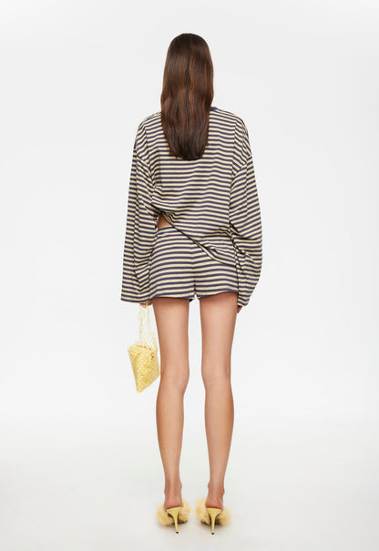 Lioness Fashion Near Me | KOURT BLOOMERS - BEIGE STRIPE