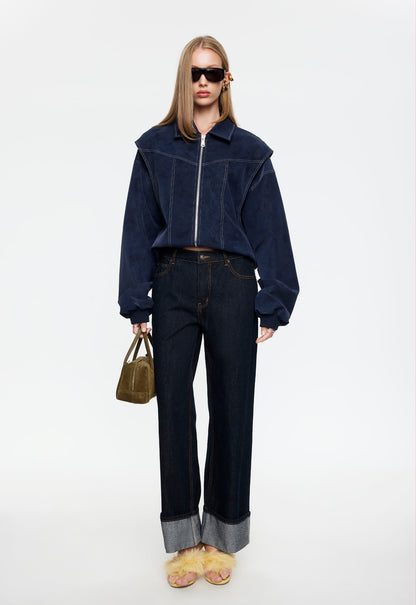 Lioness Fashion Outlet | TOP MODEL CUFFED JEAN - DARK DENIM