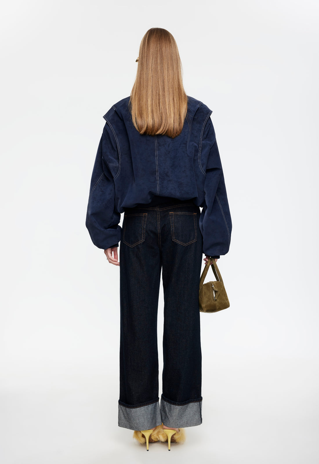 Lioness Fashion Outlet | TOP MODEL CUFFED JEAN - DARK DENIM