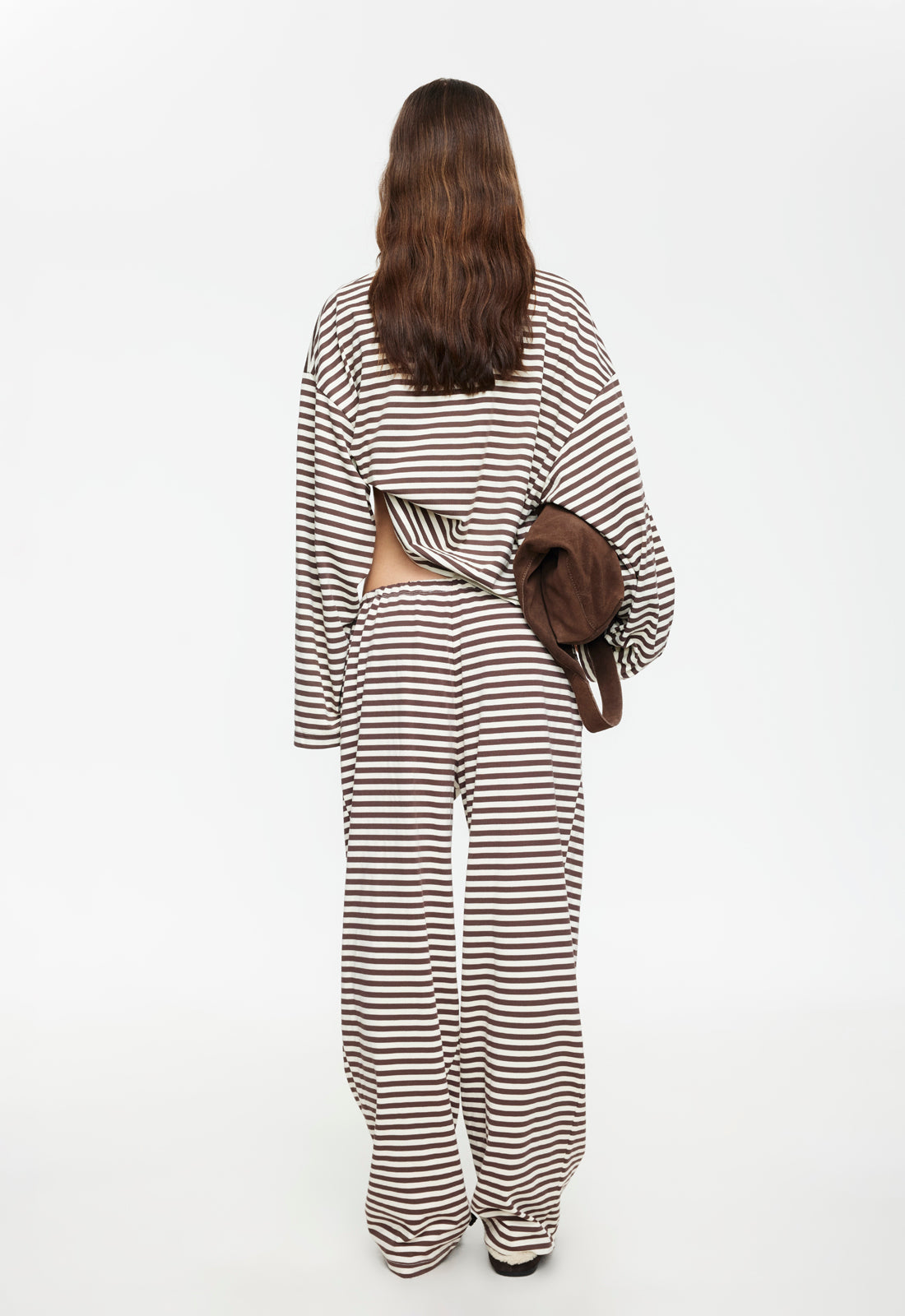 Lioness Fashion On Sale | BLOOM PANT - DARK CHOCOLATE STRIPE