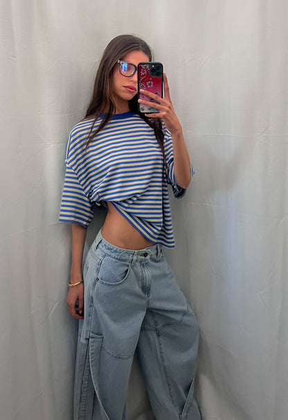 Lioness Fashion Near Me | BLOOM SHORT SLEEVE - MICKEY BLUE STRIPE