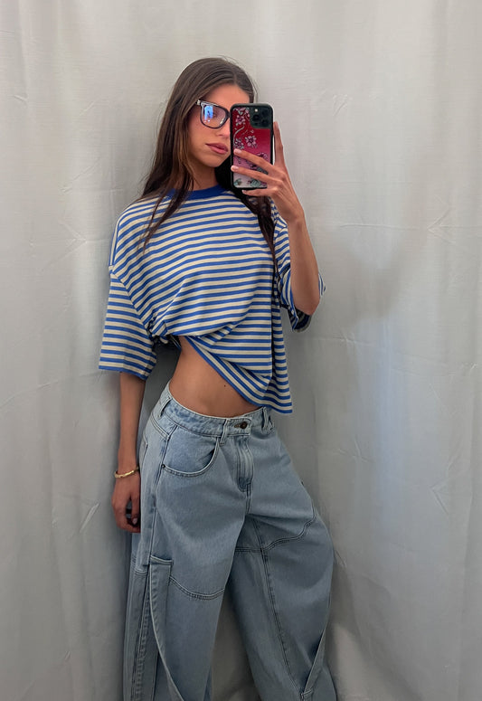 Lioness Fashion Near Me | BLOOM SHORT SLEEVE - MICKEY BLUE STRIPE