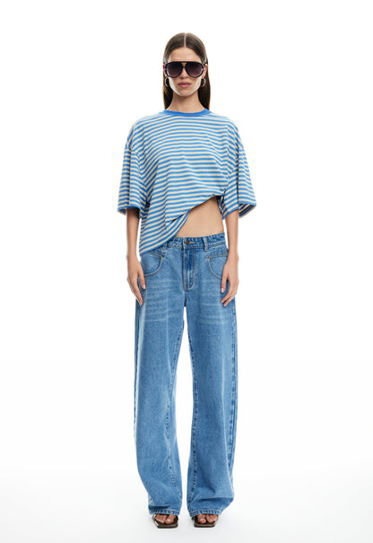 Lioness Fashion Near Me | BLOOM SHORT SLEEVE - MICKEY BLUE STRIPE
