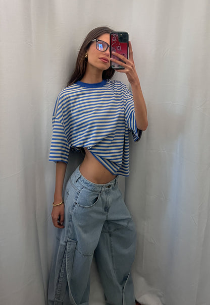 Lioness Fashion Near Me | BLOOM SHORT SLEEVE - MICKEY BLUE STRIPE