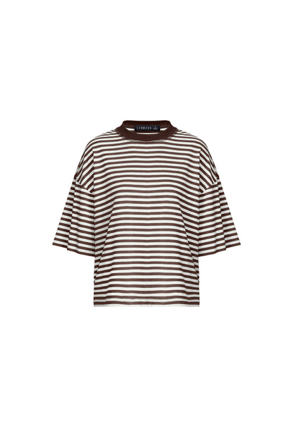 Lioness Fashion Sale | BLOOM SHORT SLEEVE - DARK CHOCOLATE