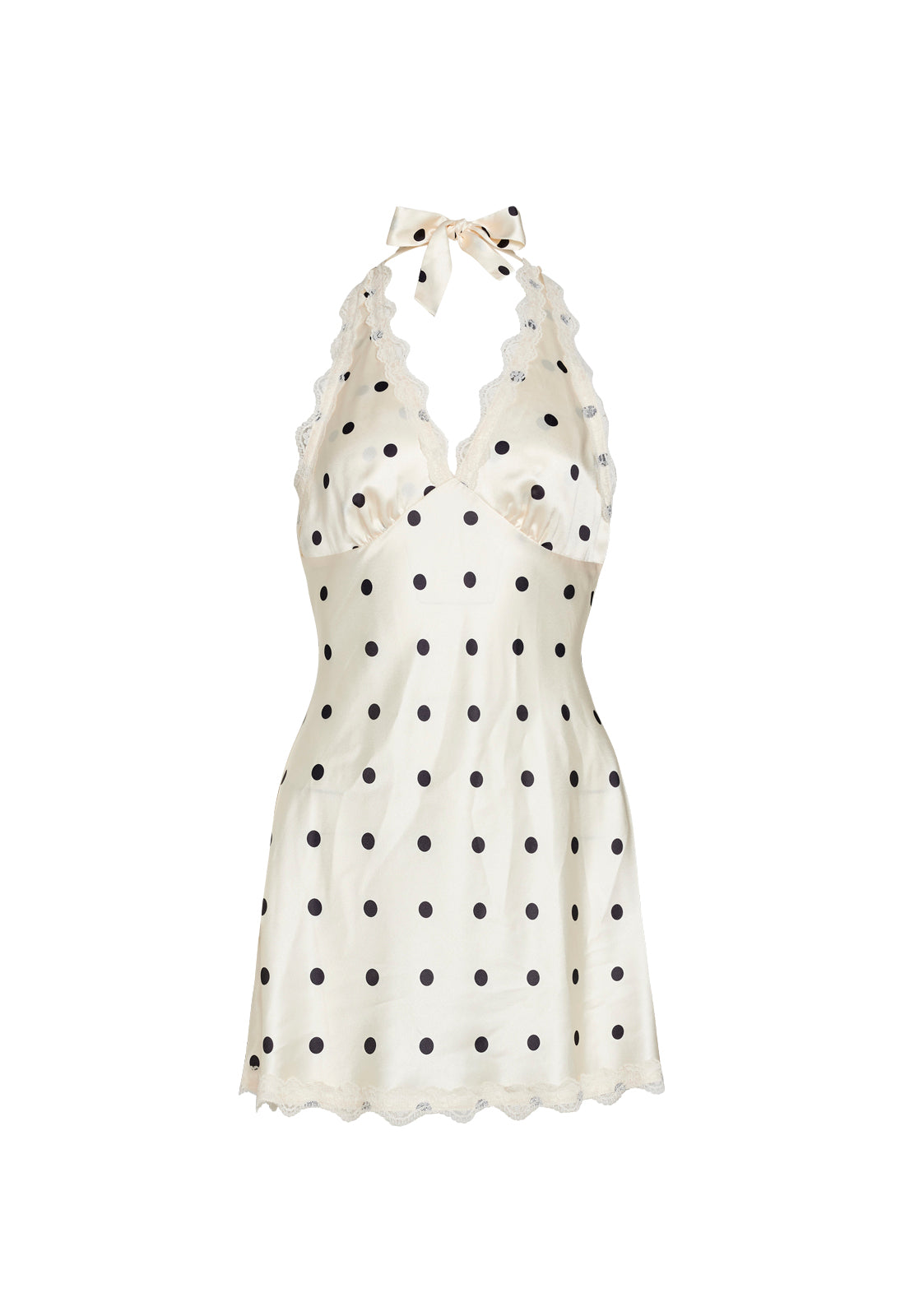 Lioness Fashion Outlet | STARS ALIGN MINI DRESS - CREAM POLKA