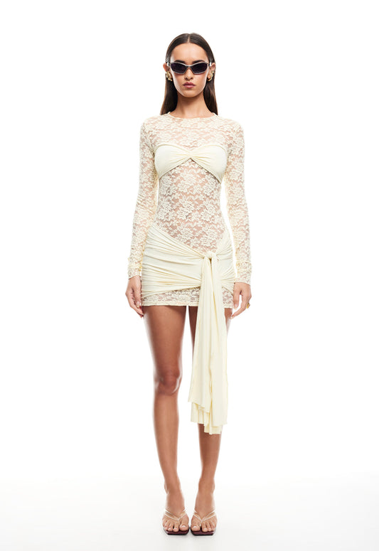 Lioness Fashion On Sale | MIDNIGHT MINI DRESS - BUTTER