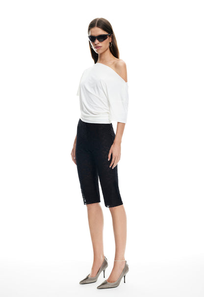 Lioness Fashion Online | BABYDOLL CAPRI - NOIR