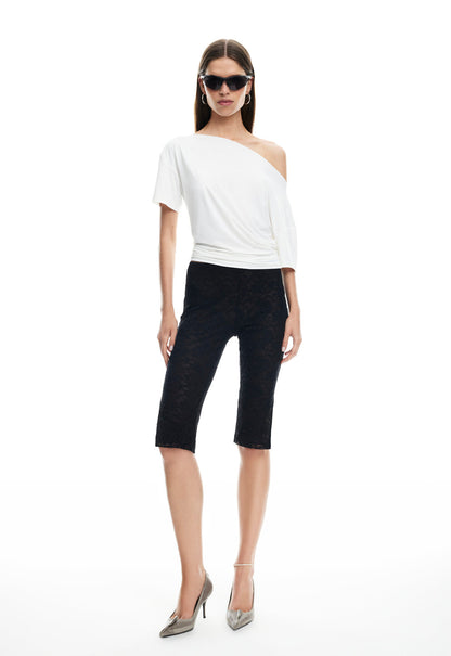 Lioness Fashion Online | BABYDOLL CAPRI - NOIR