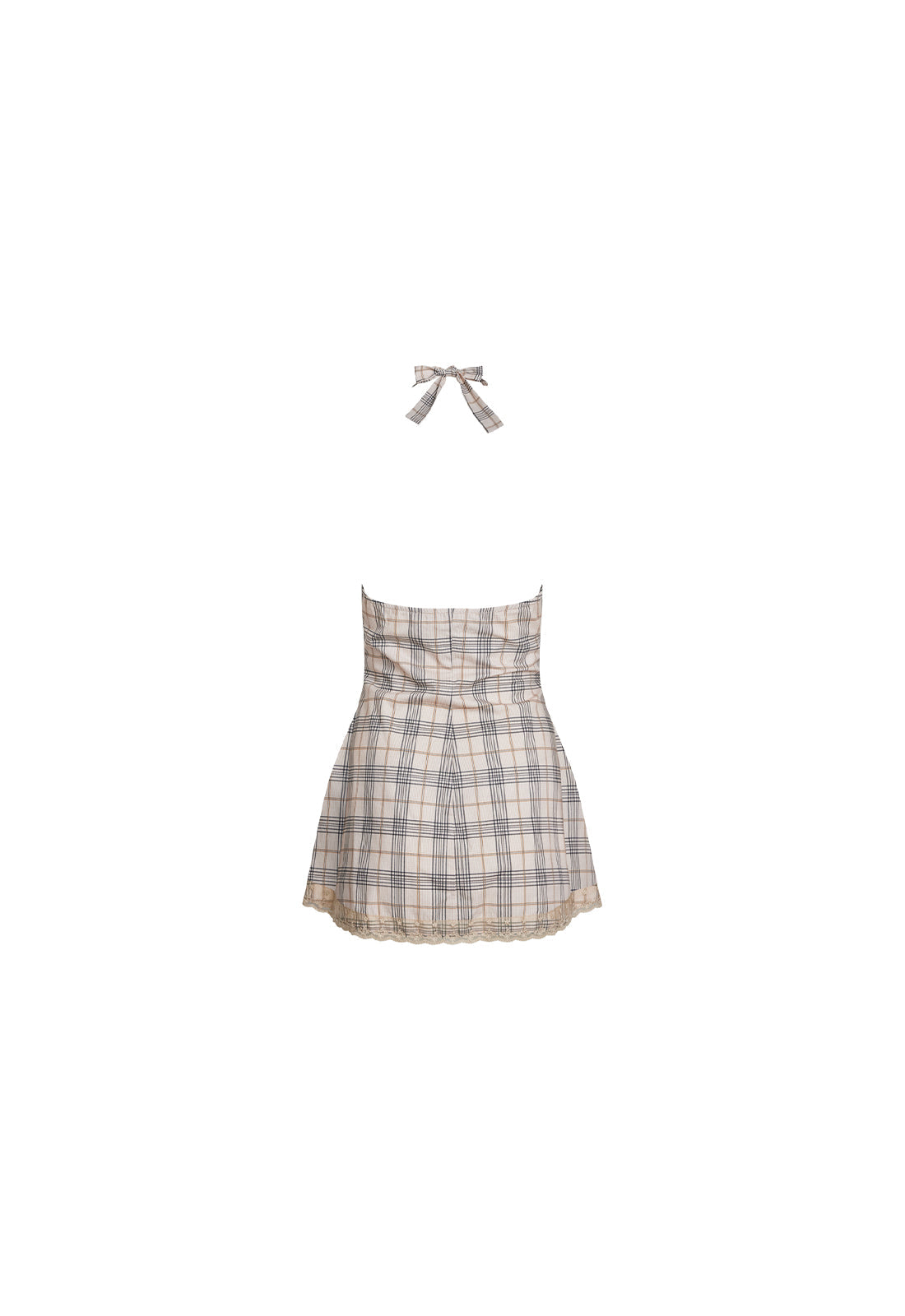 Lioness Fashion Online Shop | CHARMED MINI DRESS - BEIGE PLAID