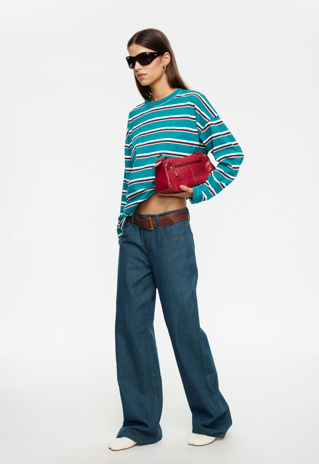 Lioness Fashion Near Me | HORIZON LONG SLEEVE - FOREST STRIPE