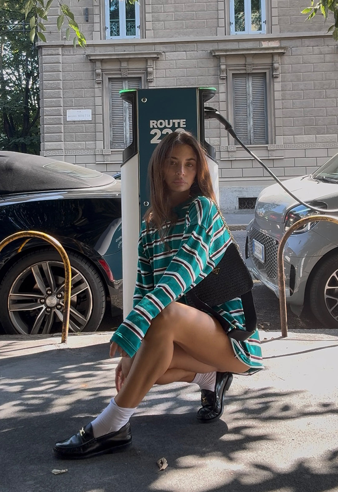 Lioness Fashion Near Me | HORIZON LONG SLEEVE - FOREST STRIPE